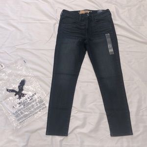 NWT American Eagle Low Rise Jegging Super Stretch Dark Indigo Size 12